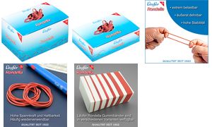 Alco Gummibänder 125mm 51142 500g rot