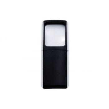 WEDO Rechtecklupe mit LED-Licht 2717501 schwarz Blister