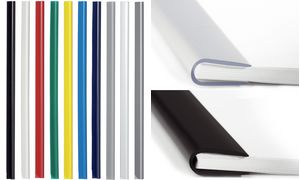 Durable Klemmschienen A5 5 mm für ca. 50 Blatt 100er-Pack transparent (291119)