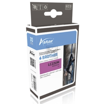 Astar Tintenpatrone magenta (AS70048) ersetzt LC-22UM