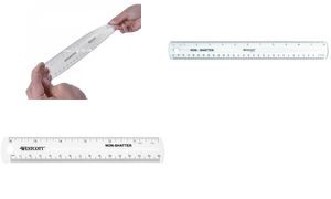 WESTCOTT Kunststofflineal 30cm E-101200 weiss