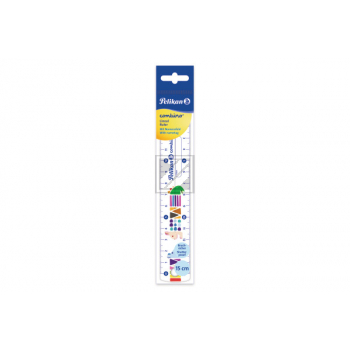 PELIKAN Lineal Combino 15cm 811224 weiss Tier-Motive