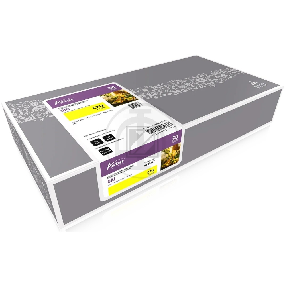 Astar Toner-Kit gelb (AS20222) ersetzt 46507613