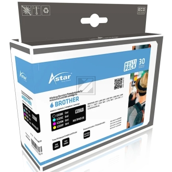 Astar Tintenpatrone gelb, magenta, schwarz, cyan HC (AS70045) ersetzt LC-3213BK, LC-3213C, LC-3213M, LC-3213Y