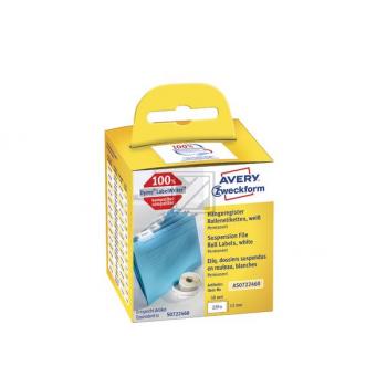 AVERY ZW. Register-Etiketten 50x12mm AS0722460 weiss, Rolle 220 Stück