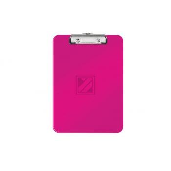 LEITZ Klemmbrett WOW PS A4 39710023 pink metallic 80 Blatt