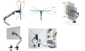 509623 DURABLE Select Plus Monitorarm 8kg einzeln 17-32" silber
