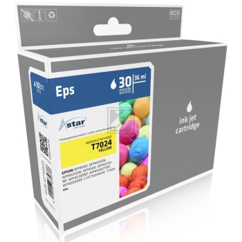 Astar Tintenpatrone gelb HC (AS15372) ersetzt T7024