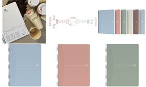 OXFORD My Rec'Up Spiralheft 400166096 A4, kariert 90 Blatt, rosa