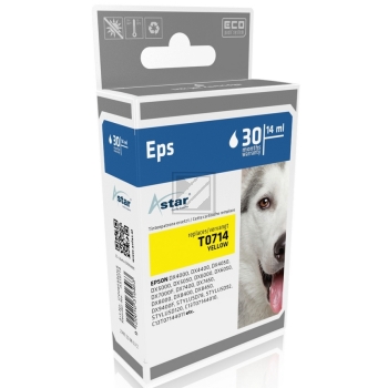 Astar Tintenpatrone gelb (AS15714) ersetzt T0714