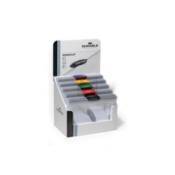 DURABLE Swingclip Thekendispaly 226100 5 Farben ass. 30 Stück