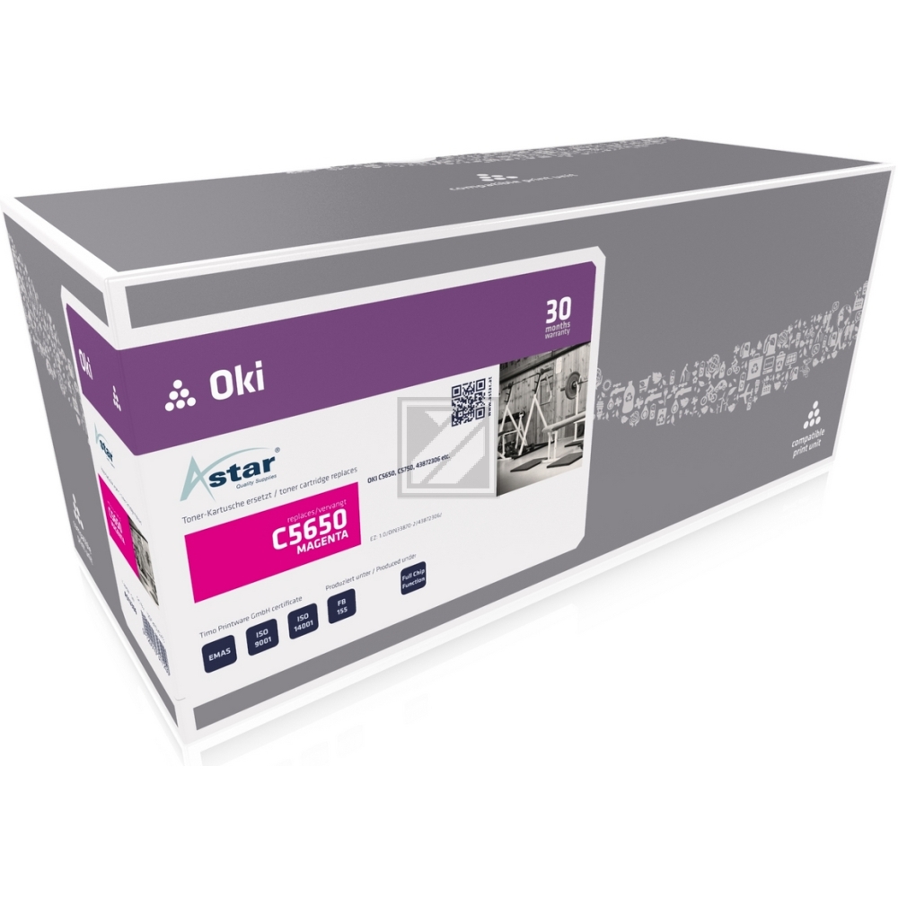 Astar Toner-Kit magenta (AS12306) ersetzt 43872306