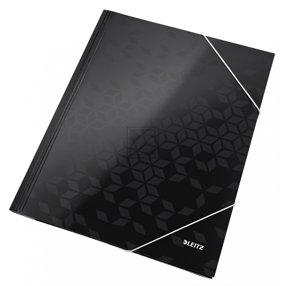 LEITZ Eckspannermappe WOW A4 39820095 schwarz