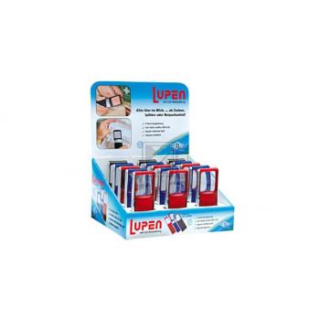 WEDO Rechtecklupe mit LED-Licht 271751599 15 Stück, Display