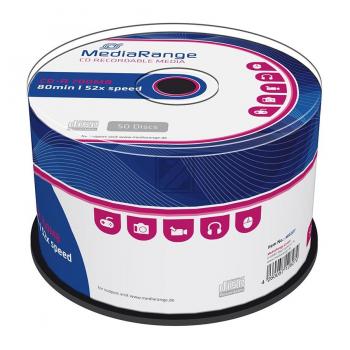 MEDIARANGE CDR80 700MB 52x (50) CB MR207 Cake Box