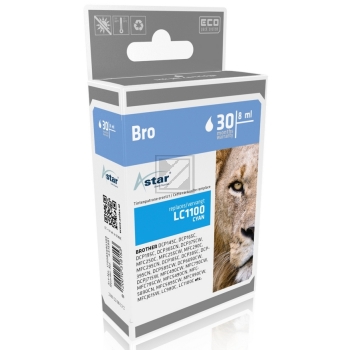 Astar Tintenpatrone cyan (AS15981) ersetzt LC-980C, LC-1100C
