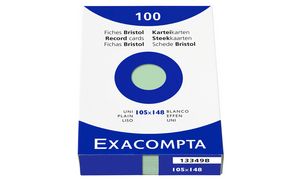 Exacompta Karteikarten A6 weiß blanko Inh.100