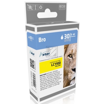 Astar Tintenpatrone gelb (AS15983) ersetzt LC-980Y, LC-1100Y