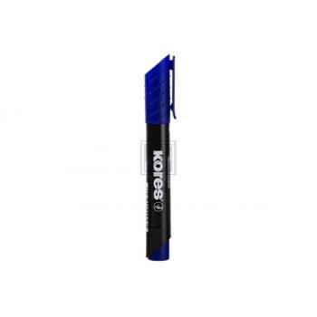 KORES Permanent Marker 3mm M20953 blau/Keilspitze