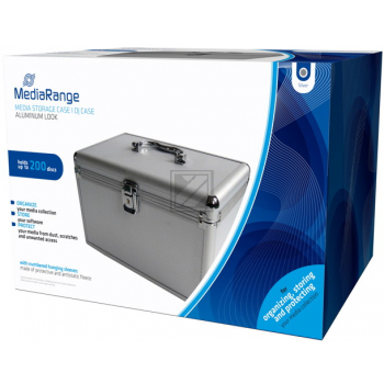 MEDIARANGE ARCHIVIERUNGSKOFFER SILBER BOX75 fuer 200Discs