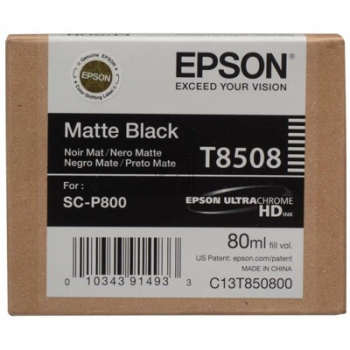 Epson Tintenpatrone schwarz matt (C13T85080N, T8508)