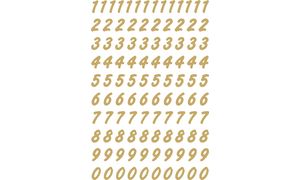 Herma VARIO ZAHLEN 0-9, GOLD/TRANSP. FOLIE