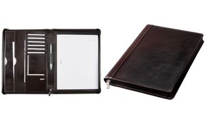 Alassio Konferenzmappe Monaco Premium Leder dunkelbraun 33 x 25 x 3 cm