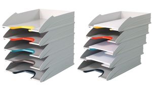 DURABLE Briefkorb-Set Varicolor -C4 770427 weiss / mehrfarbig, 5-teilig