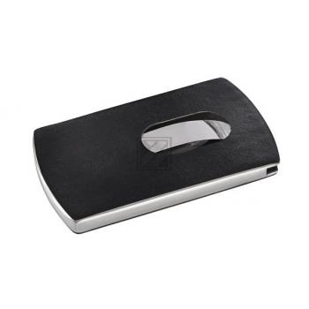 SIGEL Visitenkarten-Etui Snap VZ121 schwarz,silber,12 ST.