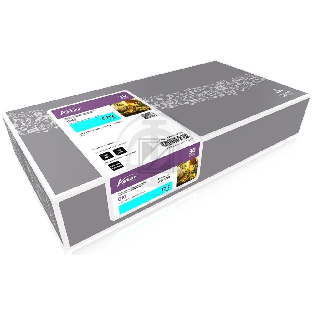 Astar Toner-Kit cyan (AS20220) ersetzt 46507615