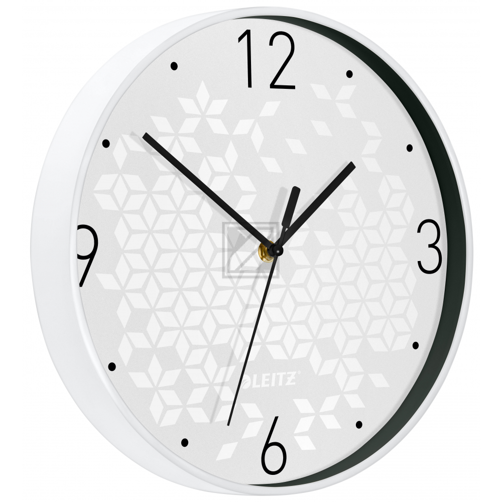 LEITZ Wanduhr WOW 29cm 90150001 weiss