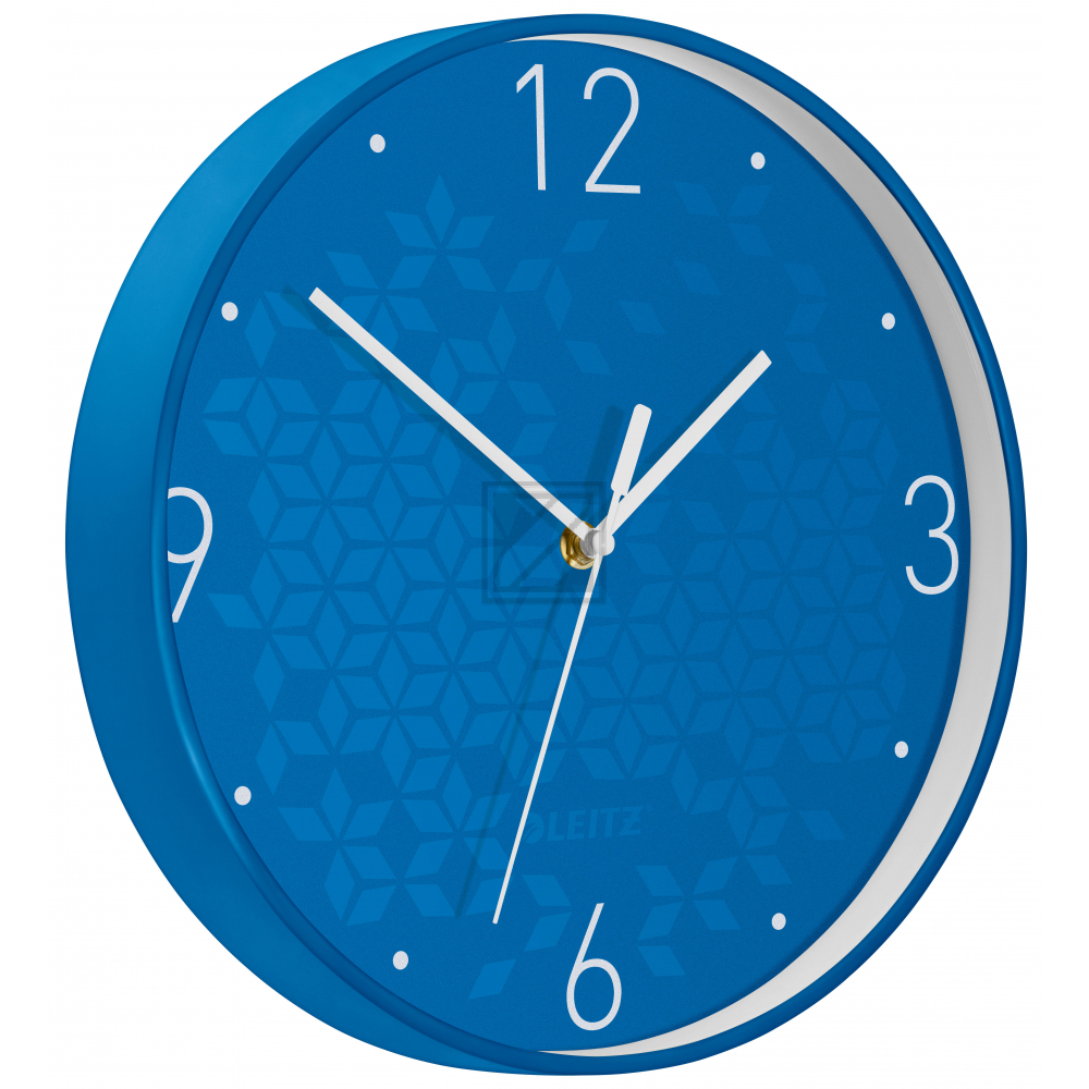 LEITZ Wanduhr WOW 29cm 90150036 blau