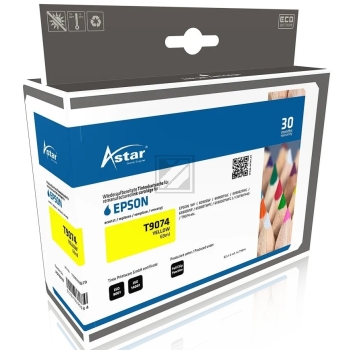 Astar Tintenpatrone gelb HC (AS70698) ersetzt T9074
