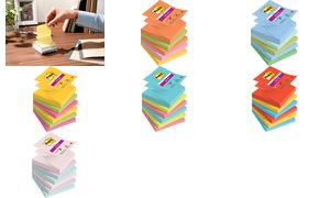 POST-IT Super Sticky Z-Notes 76x76mm R3306SSSO Soulful 4 Farben 6 x 90 Blatt