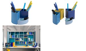EXACOMPTA Stifteköcher BeeBlue 68202D The Quarter, mehrfarbig