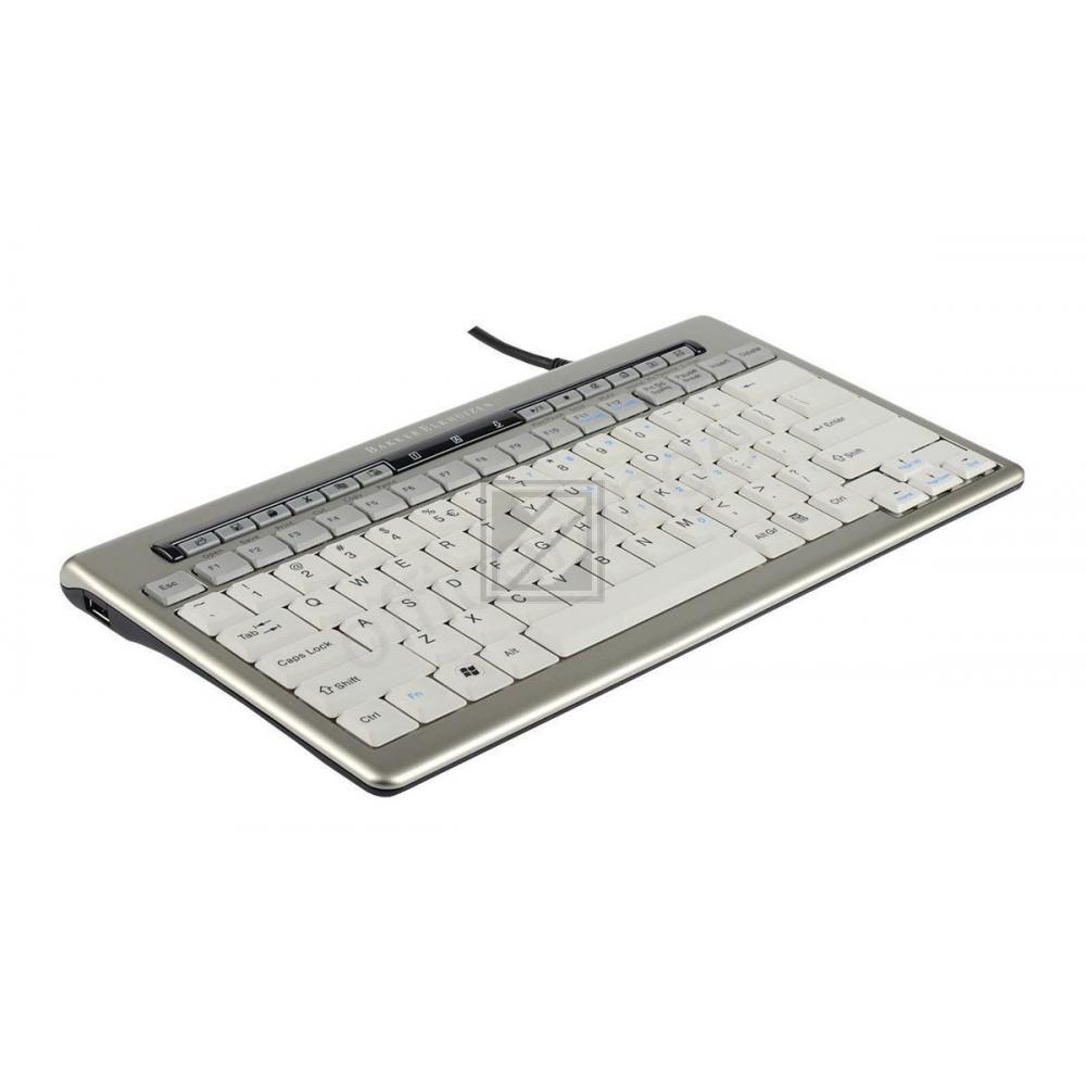 BNES840DNOR BAKKER TASTATUR NORDIC S-board 840 Design USB silber-weiss