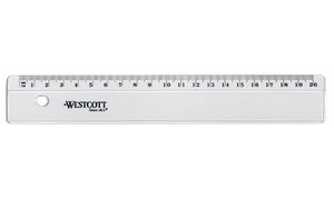 WESTCOTT Kunststofflineal 15cm E10150 BP