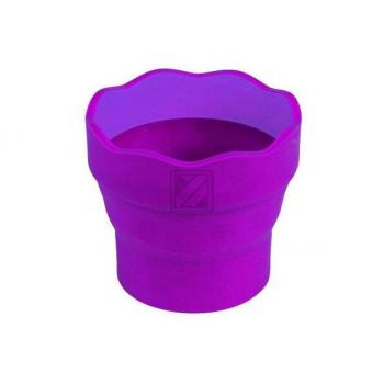 FABER-CA. Wasserbecher CLIC & GO 181517 brombeer, für Pinsel