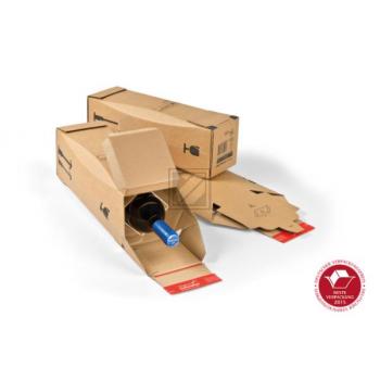 COLOMPAC Flaschenkarton braun 2039572 74x74x305mm 1 Flasche 20 Stück
