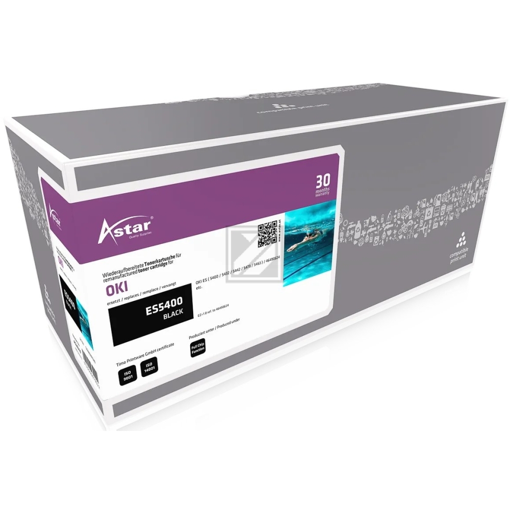 Astar Toner-Kit schwarz (AS20210) ersetzt 46490624