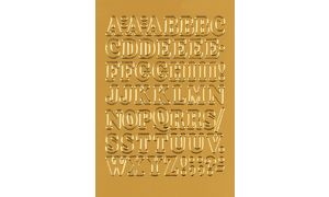 Herma VARIO BUCHSTABEN A-Z, GOLDFOLIE 12 mm