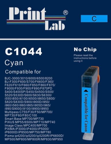 PrintLab Tintenpatrone cyan (C1044) ersetzt BCI-6C