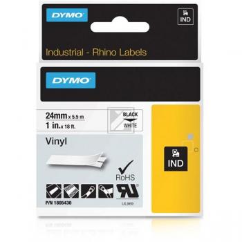1805430 DYMO IND 24mm SCHWARZ-WEISS