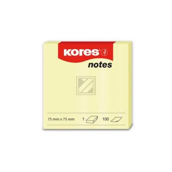 KORES NOTES 75x75mm N46075 gelb/100 Blatt