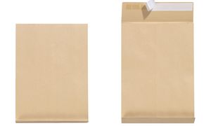 Herlitz Versandtasche B4 braun ohne Fenster 130g/qm Inh.5