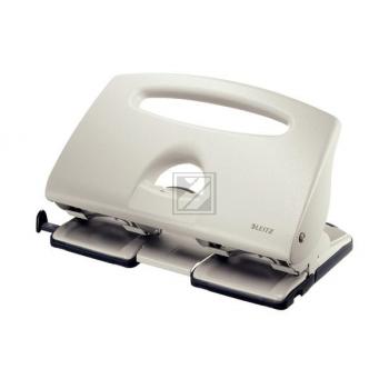 LEITZ Doppellocher 4/4.0mm 51320085 grau, 40 Blatt A6-A4