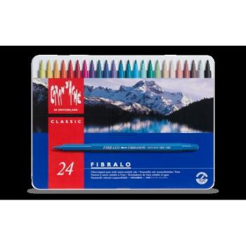 CARAN D'A Filzstift Fibralo M 185.324 24-farbig assortiert