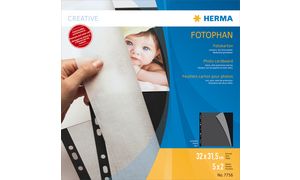 Herma FOTOKARTON SCHWARZ 20 BL.