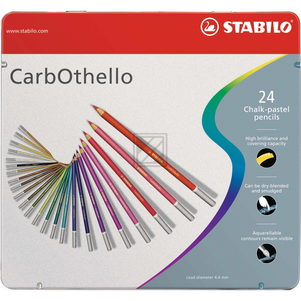 STABILO CarbOthello Pastellkreidestift 1424-6 24 Farben
