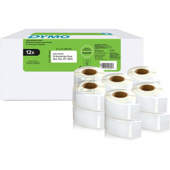 2177563 DYMO 25x54MM ETIKETTEN (12)